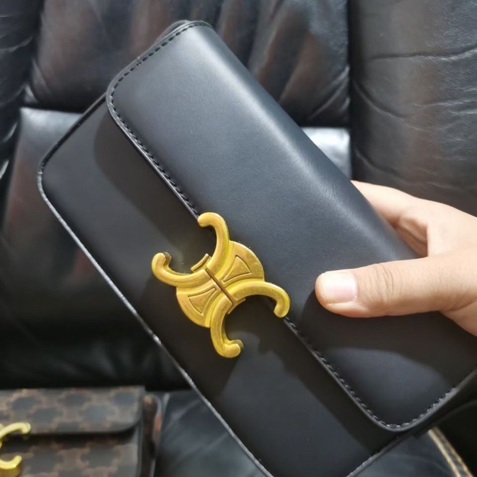 Túi Nữ。 Celine TEL Túi Đeo Vai Nữ CELINE TEL 2021 Wang frying - Äang Curender/Túi Xách Gọn Nhẹ! Vòng Cung Cổ Điển de Triomphe