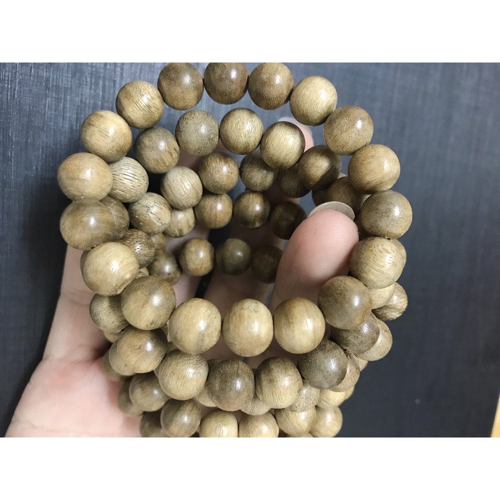 Vòng tay trầm hương chuỗi trầm hương thật đeo tay size 8-10 li