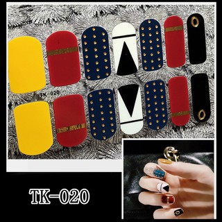 Miếng dán móng tay Silicon - Nail Wraps (14 miếng dán khô)