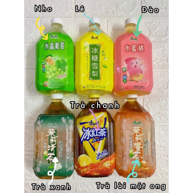 Nước Ép Lê / Chanh / Trà Lài / Trà xanh- Nhiều vị Chai 1000ml