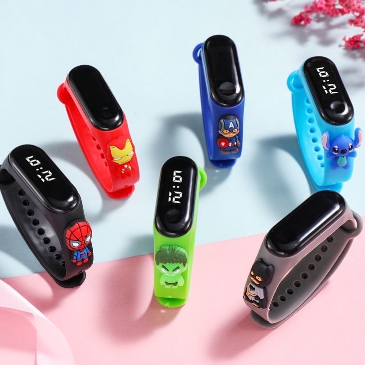 Đồng hồ thông minh zgo có đèn led chống nước hiển thị đầy đủ họa tiết hoạt hình