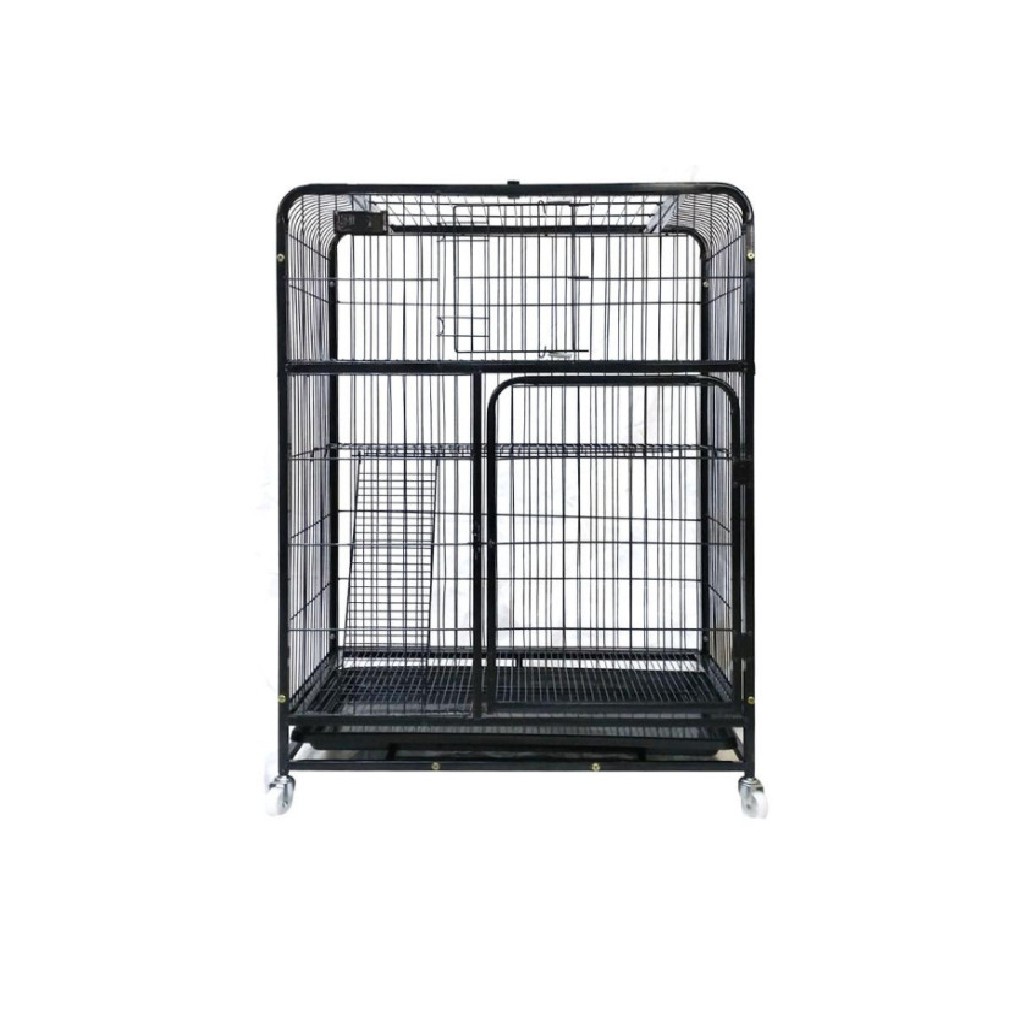 Chuồng Sơn Tĩnh Điện Nan Ống 2 Tầng Cho Thú Cưng Kích Thước 110x78x55cm.