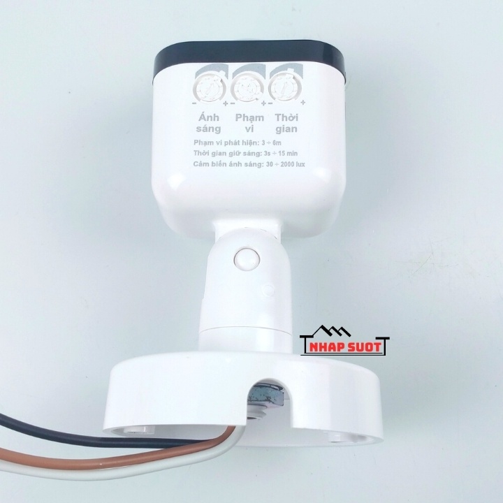 Mắt Cảm Biến Chuyển Động Hồng Ngoại Của Rạng Đông 300W Có Thể Điều Chỉnh Góc Cảm Biến (Model: CT01.PIR 300W)