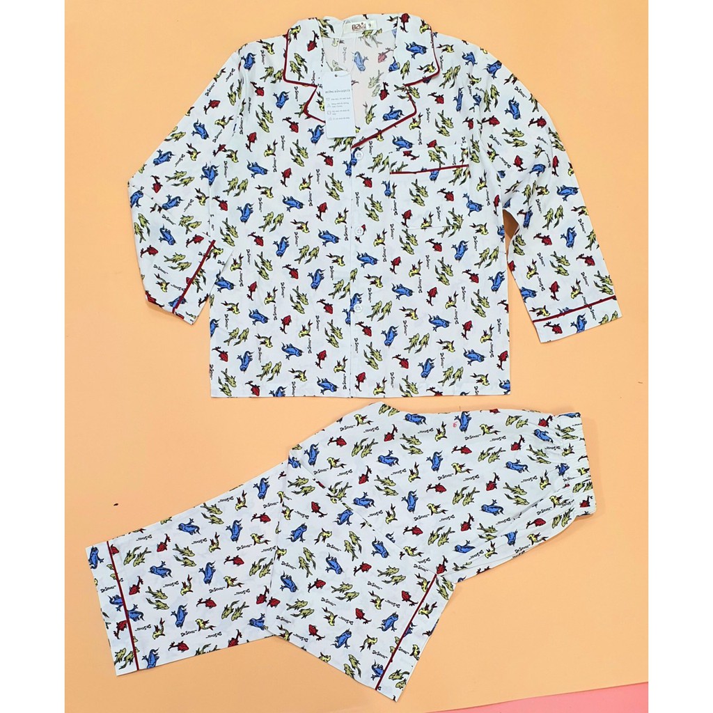 Bộ pyjama B2kid họa tiết cá