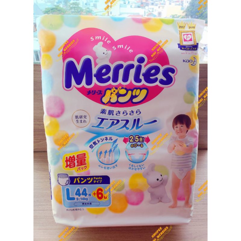 [HCM/NOWSHIP][CỘNG MIẾNG] Tã Quần MERRIES CỘNG MIẾNG/JUMBO Nội Địa Nhật NB96/M76/S88