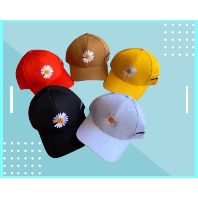 MŨ NÓN KẾT IN HÌNH HOA CÚC DẠI