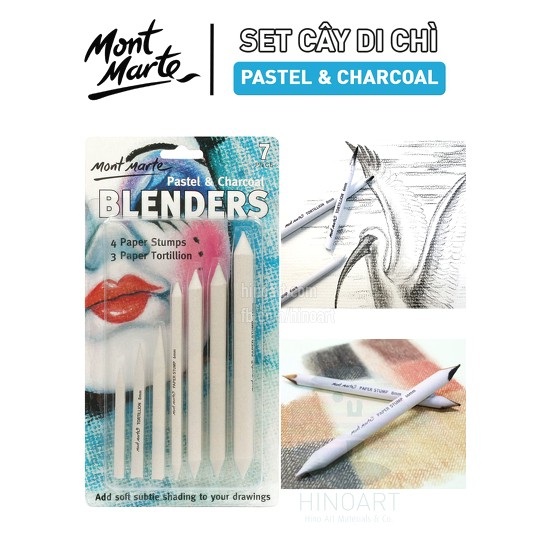 Cây di chì Mont Marte Pastel & Charcoal Blenders