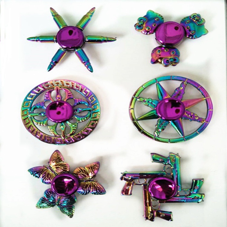 CON QUAY SPINNER TRÒN KIM LOẠI ĐỘI TRƯỞNG MỸ NGƯỜI NHỆN GRADIENT Rubik Kim loại chơi giải trí giá rẻ