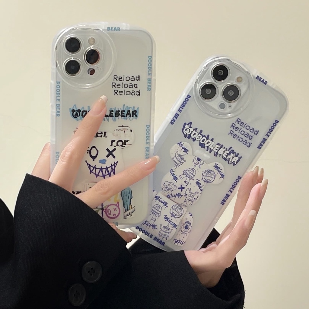 Ốp Điện Thoại Hình Gấu Cho iphone 14 Pro Max i14 plus 13 Pro Max i13 13pro 11 Pro Max i11 X XR Xs Max 12Pro 12 Pro Max