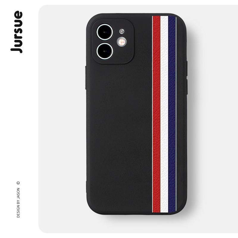 Ốp điện thoại JURSUE dễ thương đẹp ngộ nghĩnh đen chống bẩn Cho iPhone 14 13 12 11 Pro Max SE 2020 X XR XS 8 7 ip 6S 6 Plus XYH659