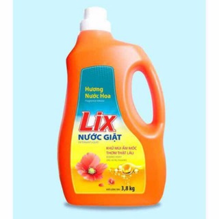 Nước giặt lix hương nước hoa 3kg8