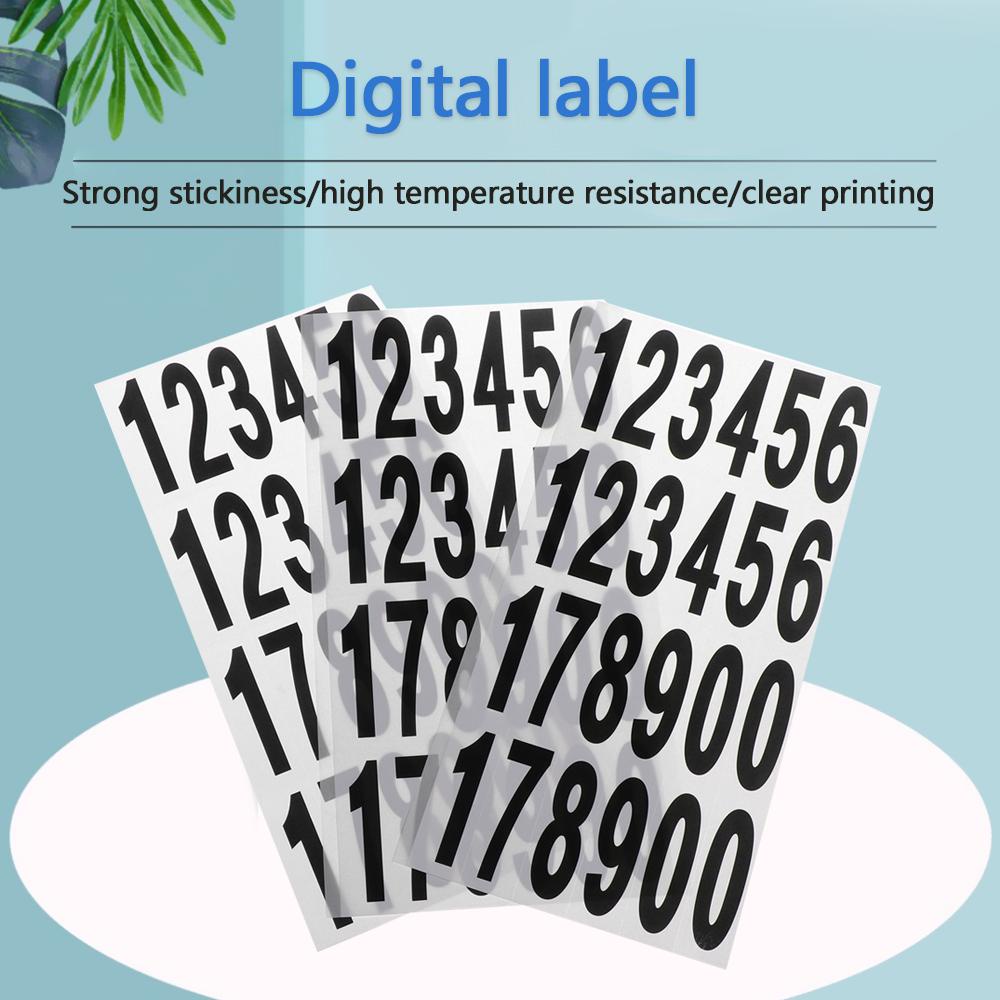 LAKAMIER Set 10 Tấm Hình Số Tự Dính Trang Trí Trường Học