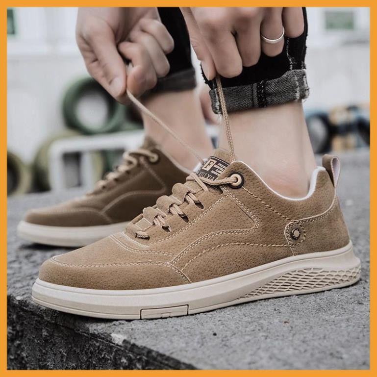 [MÃ GIAY68 GIẢM 30K ĐƠN 500K] Giày thể thao nam, Giày Sneaker Nam Cổ Thấp Da Lộn cực dễ phối đồ | BigBuy360 - bigbuy360.vn