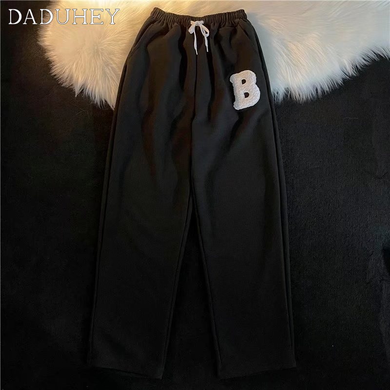 DaDuHey 2022 Men's Summer Hong Kong Trendy Straight Casual Pants Loose Trendy Versatile Sports Pants
