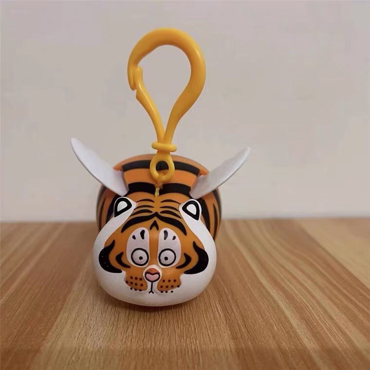 Móc khóa dây rút có cánh hình Hổ Béo Gấu Trúc Panda, móc chìa khóa ĐÁNG YÊU, phụ kiện móc khóa xe dễ thương