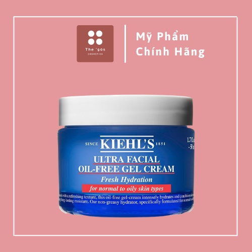 Gel dưỡng ẩm Kiehl's Ultra Facial Oil-Free Gel Cream cho mọi loại da 50ml - The '90s Cosmetics