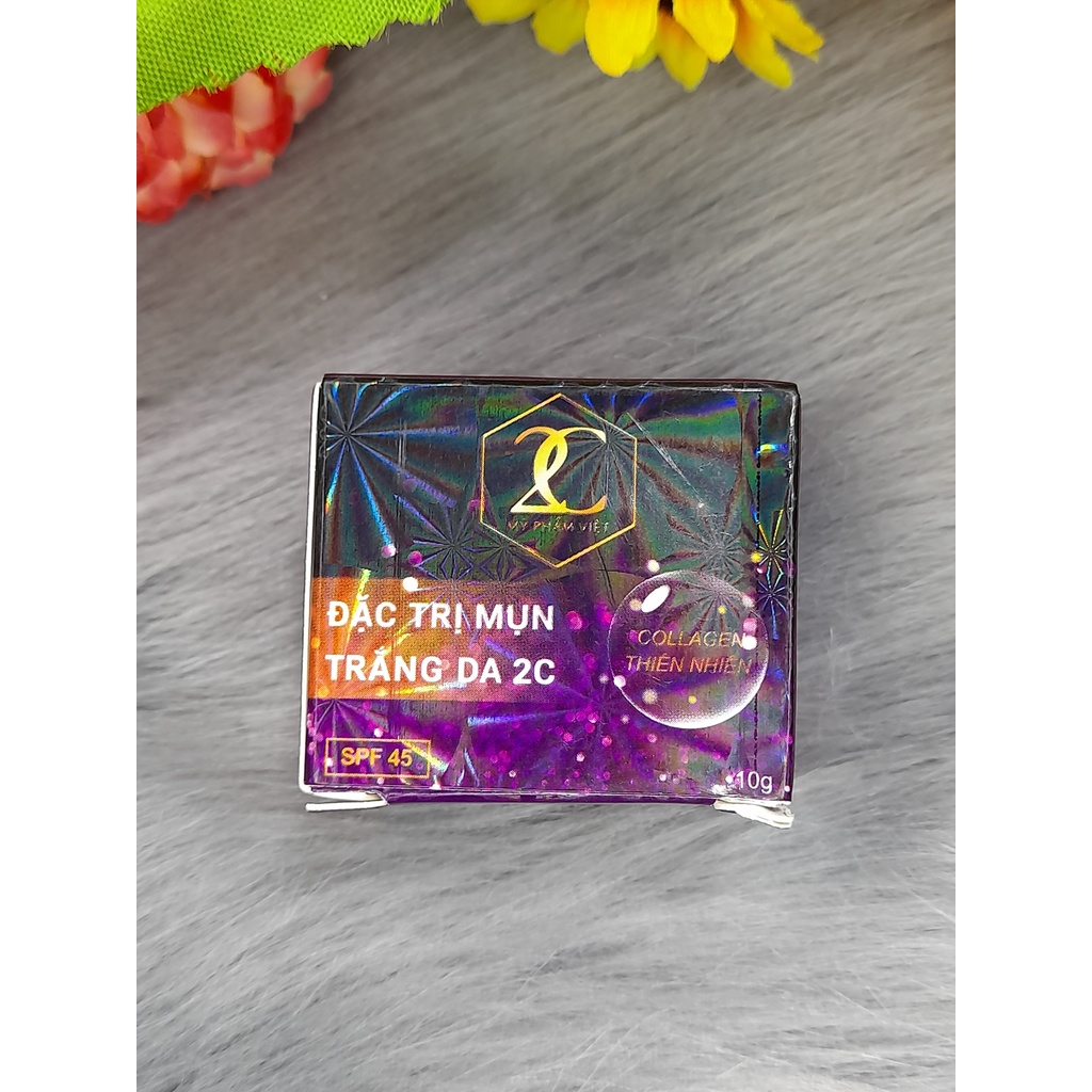 Kem face giảm mụn trắng da 2c -CHÍNH HÃNG
