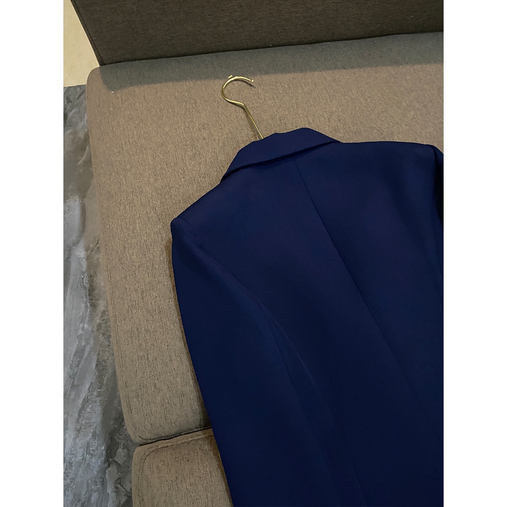 Áo khoác vest blazer nữ màu xanh đen túi cơi ngưc QUYNH DESIGN AV014 | BigBuy360 - bigbuy360.vn