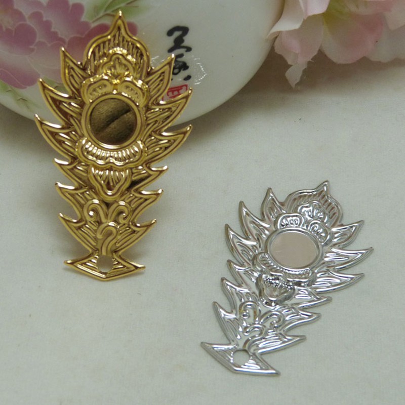 Phiến họa tiết đuôi phượng hoàng 54*30mm nguyên liệu làm trâm cài làm trang sức cổ trang cosplay cổ phục