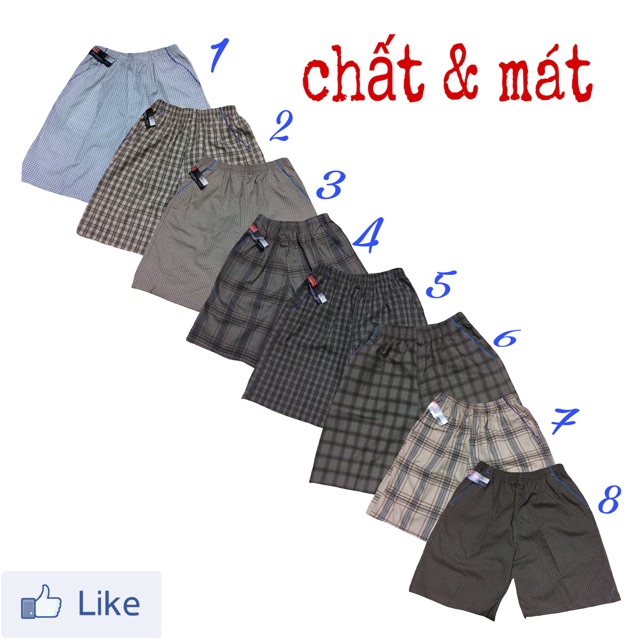 Quần đùi nam cotton