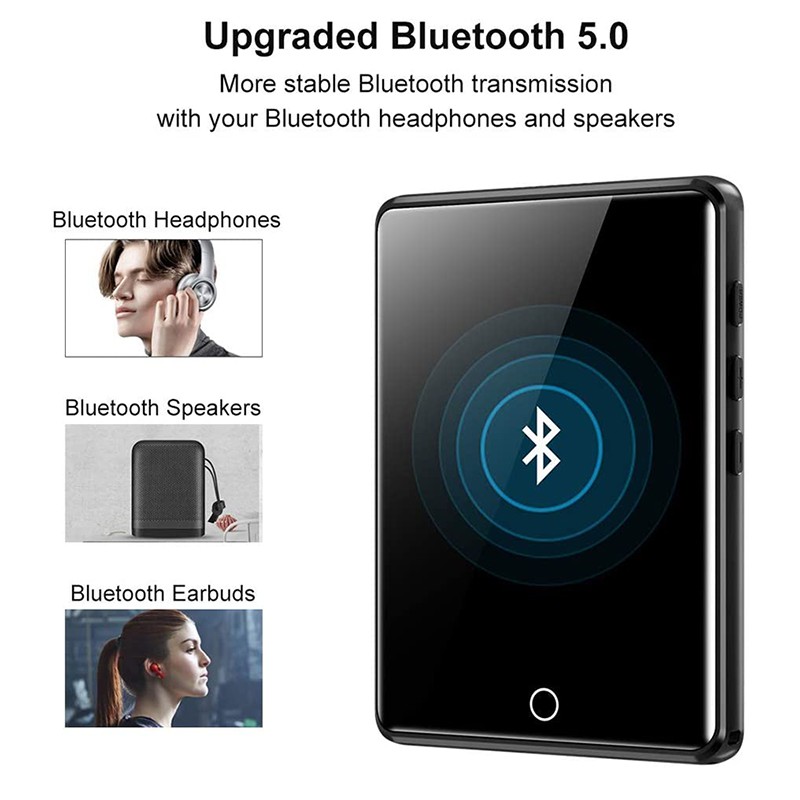 Máy nghe nhạc  MP3/Lossless, màn hình cảm ứng, bộ nhớ 8GB, hỗ trợ thẻ nhớ, kết nối Bluetooth | Ruizu M6
