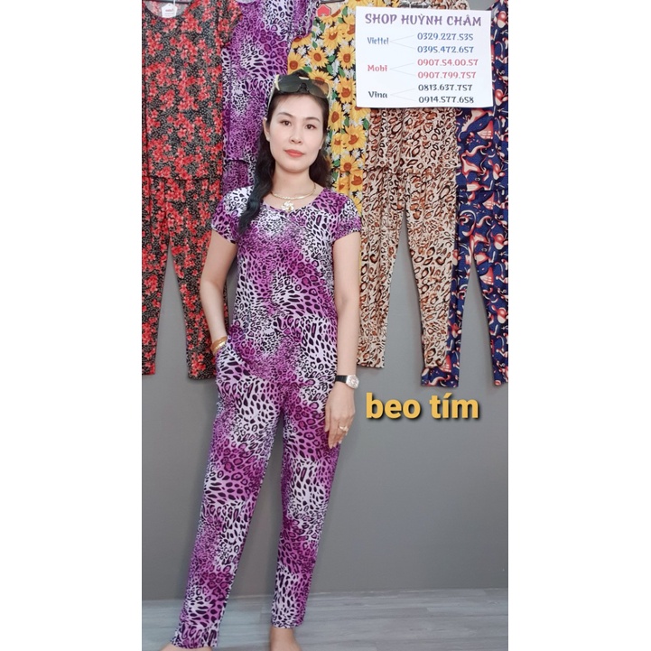 (50kg - 70kg) Đồ bộ mặc nhà thun lạnh nhập họa tiết xích siêu sang | BigBuy360 - bigbuy360.vn