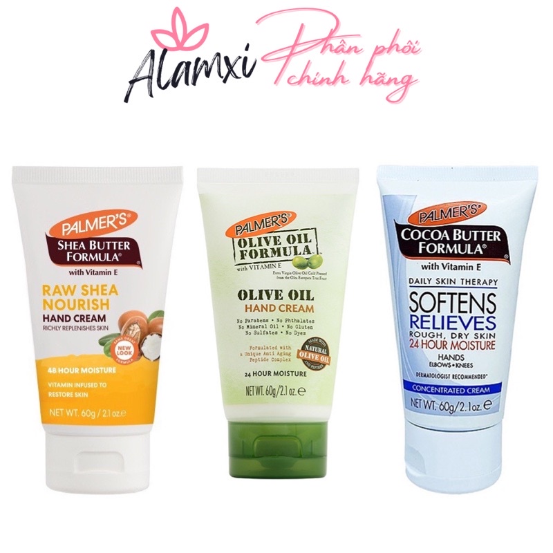 Kem Dưỡng Da Tay Palmer's Raw Shea / Cocoa Butter Hand Cream Dưỡng Ẩm Chuyên Sâu 60g