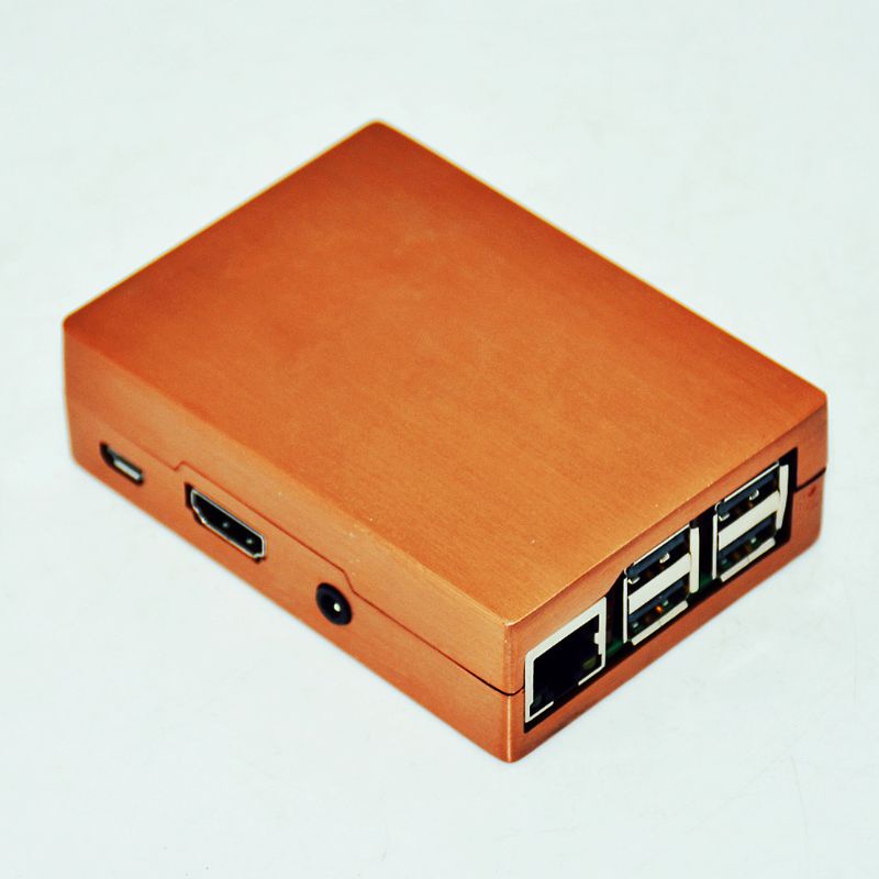 Vỏ Bảo Vệ Bằng Nhôm Đồng Cho Raspberry Pi 3 / 2 Mo
