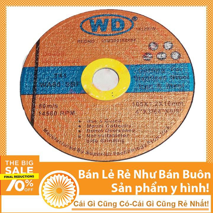 Đá cắt WD 105x1,2x16 mm - đá cắt sắt cắt inox Đá cắt 105x1.2x16mm