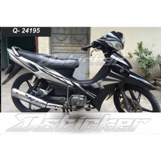 Tem Jupiter Mx bạc đen mẫu zin in không bay màu - Rời