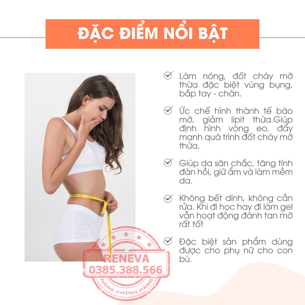 Kem Tan Mỡ Bụng Sau Sinh TRUESKY Chính Hãng [100ml-200ml], Gel Tan Mỡ Bụng Hiệu Quả Cấp Tốc An Toàn KTM03 RENEVA