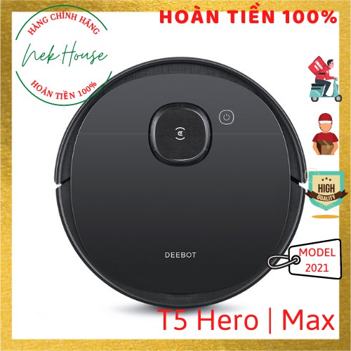 [NEW 2021] ECOVACS DEEBOT T5 HERO | T5 MAX - Robot hút bụi quét lau nhà tự động T5 Hero DX 96