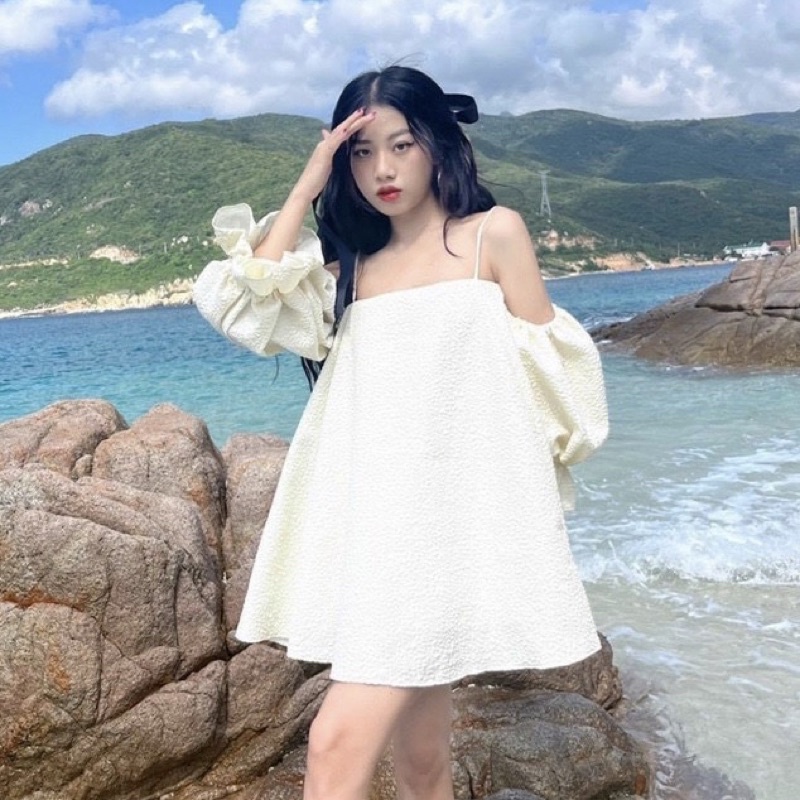 ĐẦM GẤM TAY RỚT 2 DÂY _