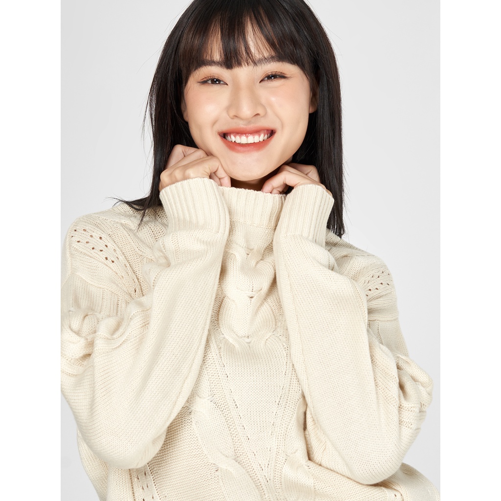 Áo len nữ CANIFA kiểu dệt vặn thừng - 6TE20W031