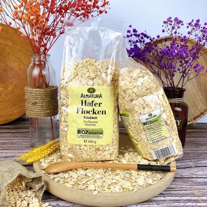 Yến mạch Cán Dẹt và Cán Vỡ của Đức Hafer Flocken 500g