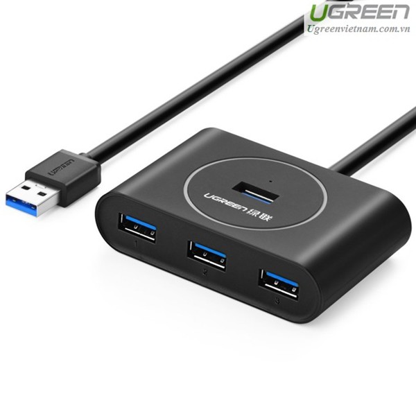 Bộ chia cổng USB 4 cổng 3.0 dài 80cm chính hãng Ugreen UG-20291 cao cấp