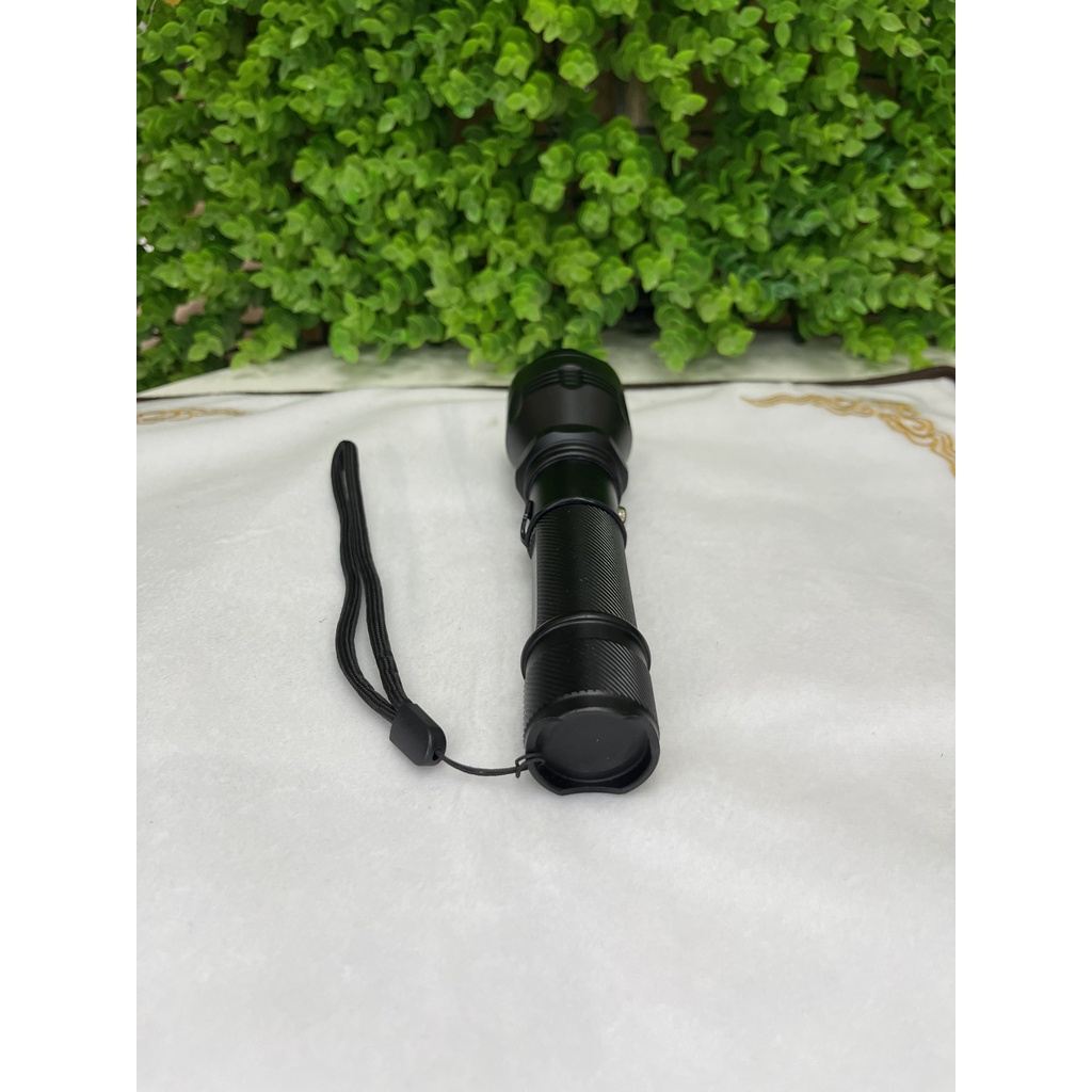 Đèn Pin LED Siêu Sáng Mini Cầm Tay Police HY-C6 H2Pro Cao Cấp- Pin Sạc 2300mah- Chiếu Xa 300m, Chống Nước- 3 Chế Độ Sáng