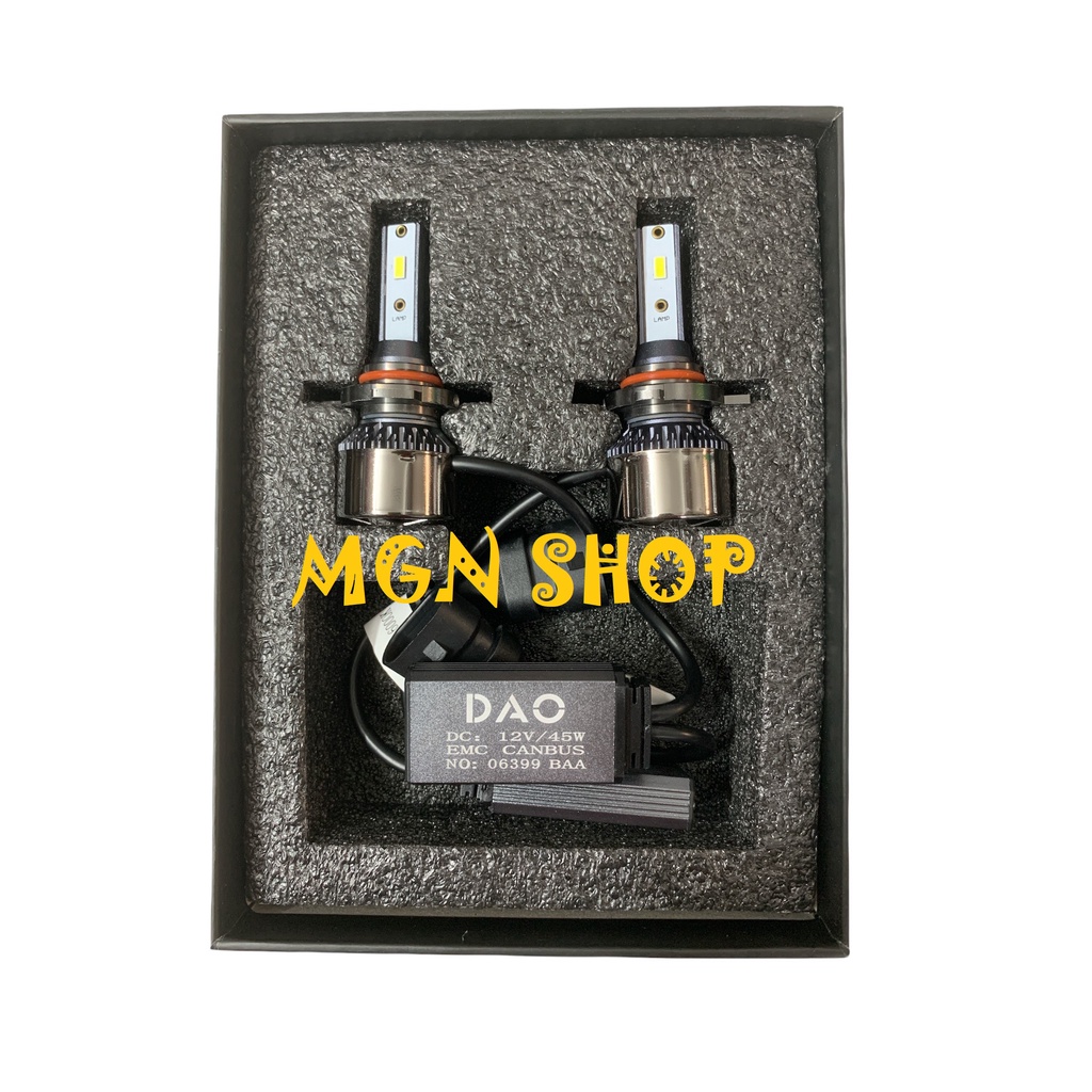 [Đèn LED DAO] [45W] [6000K] [H1 H4 H7 H8/H11/H16 HB3/HB4 HIR2/9012] dành cho ô tô xe máy