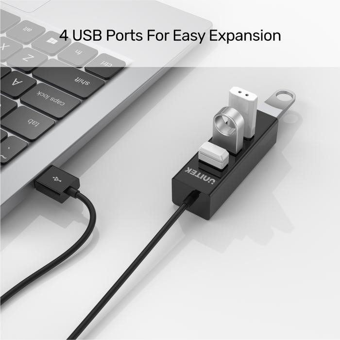 Bộ chia cỗng USB UNITEK, Hub 4 port chia cỗng USB cho nhiều thiết bị 1 ra 4 tốc độ 2.0