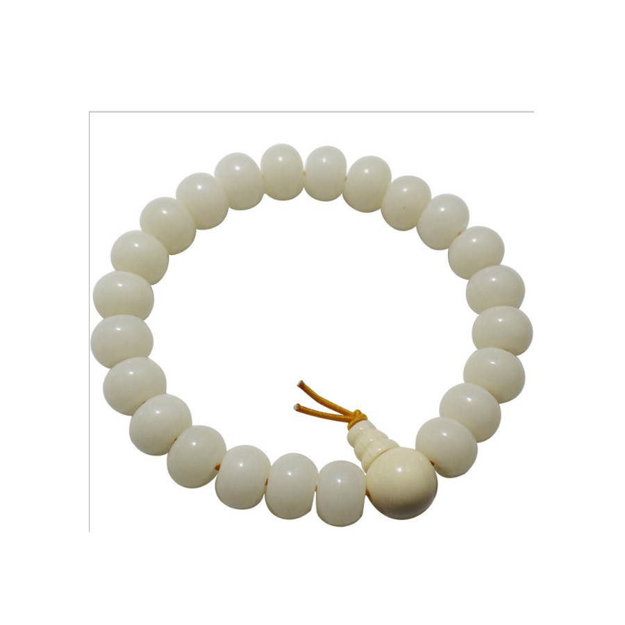 Vòng tay nam nữ chuỗi hạt bồ đề trắng 108 hạt