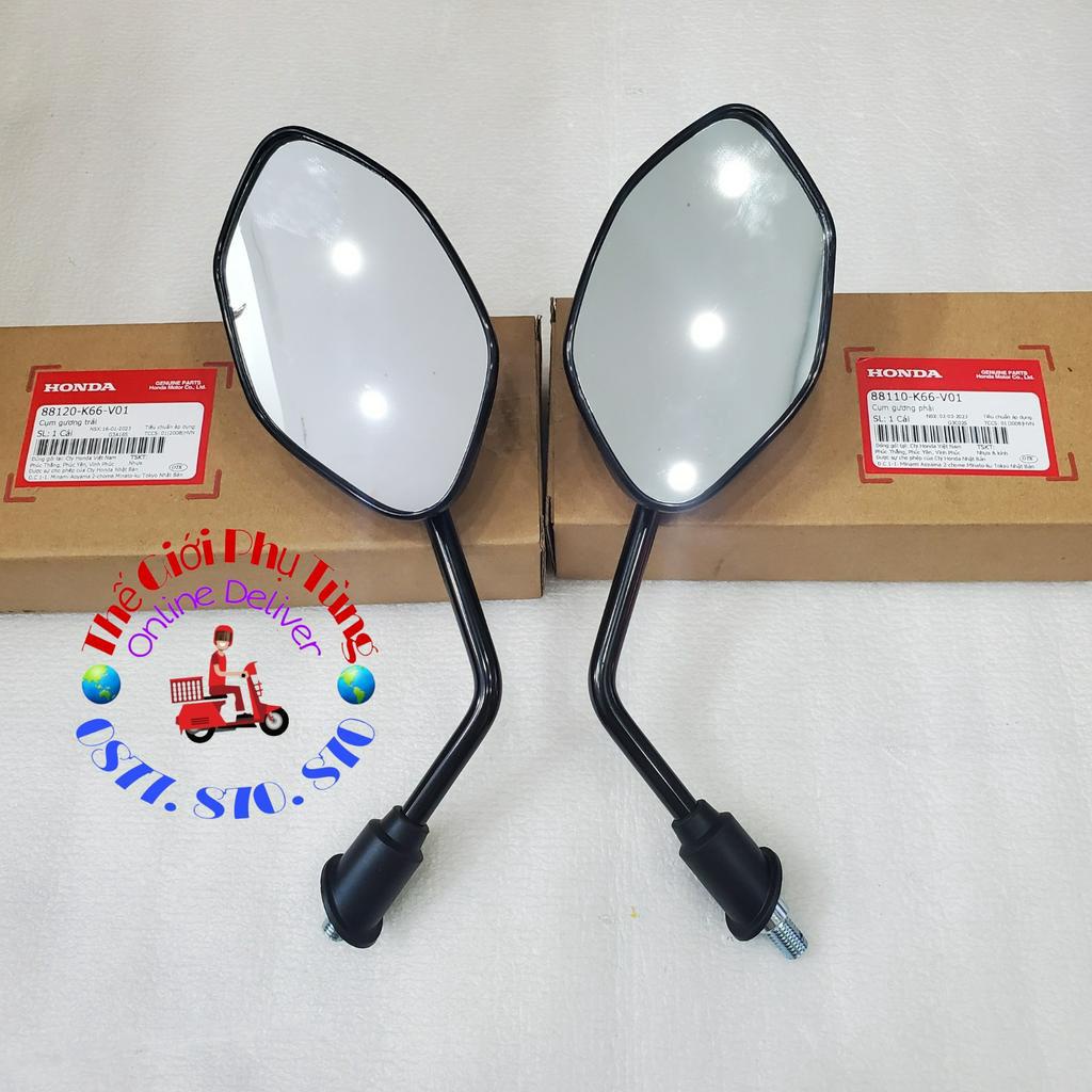 Kính hậu, Kiếng hậu AB 125 2016-2020 zin Honda VN - 88120-K66-V01/ 88110-K66-V01