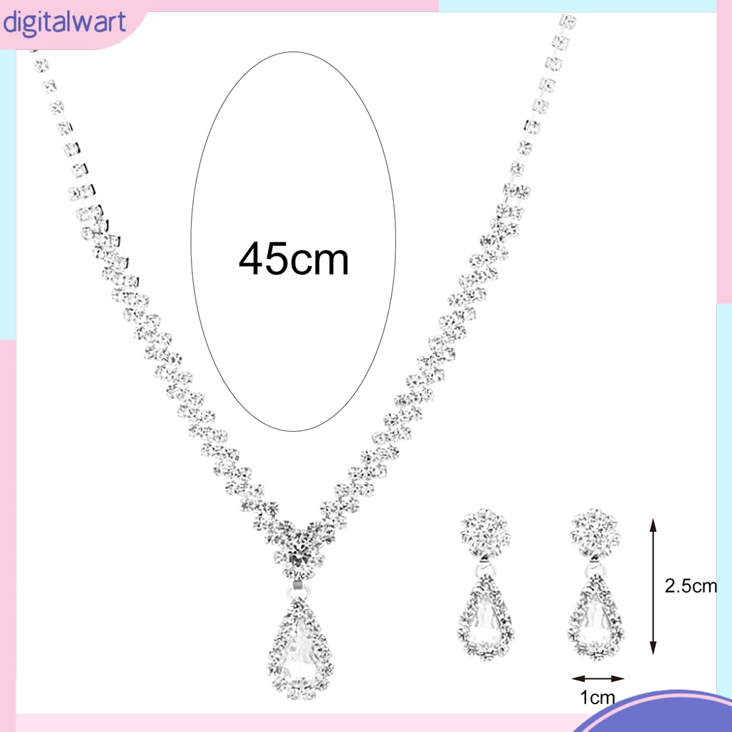 Set vòng cổ và đôi khuyên tai kiểu dáng thời trang thanh lịch dành cho nữ