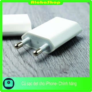 Củ sạc dẹp IPhone chính hãng chân tròn