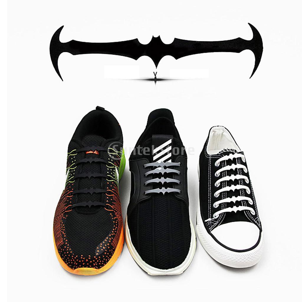 [Blesiya] Set 16 Dây Giày Silicon Đàn Hồi Không Cần Buộc