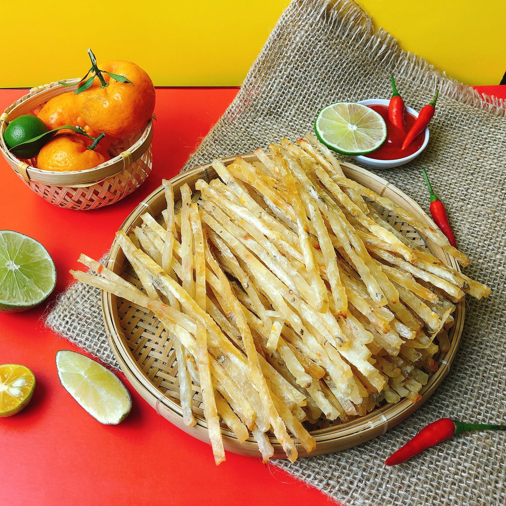 Khô Cá Thiều Que 200g Siêu Ngon, đồ ăn vặt | BigBuy360 - bigbuy360.vn