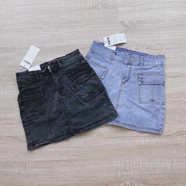 CHÂN VÁY BÒ CHỮ A TÚI HỘP MÀU XANH ĐEN MÃ 94 - 99 | BigBuy360 - bigbuy360.vn