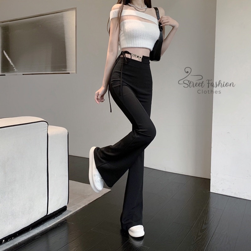 Quần ống loe W.ang trending hách dáng, hách eo