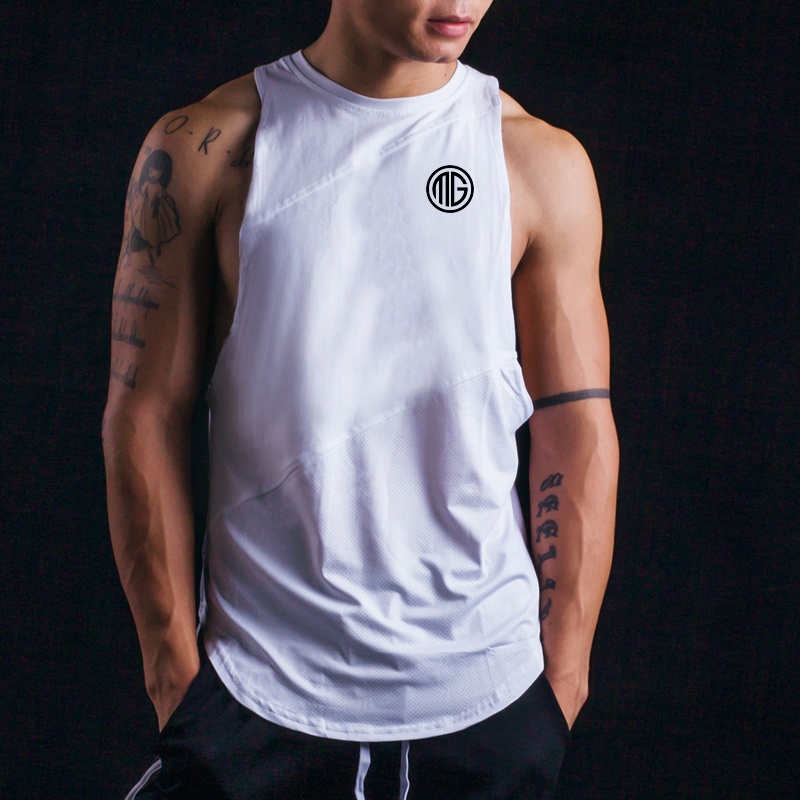 Cơ Bắp Hàng Mới Về Áo Thun Cotton Và Áo Thun Lưới Không Tay Tập Thể Hình Thể Thao Mới Cho Nam