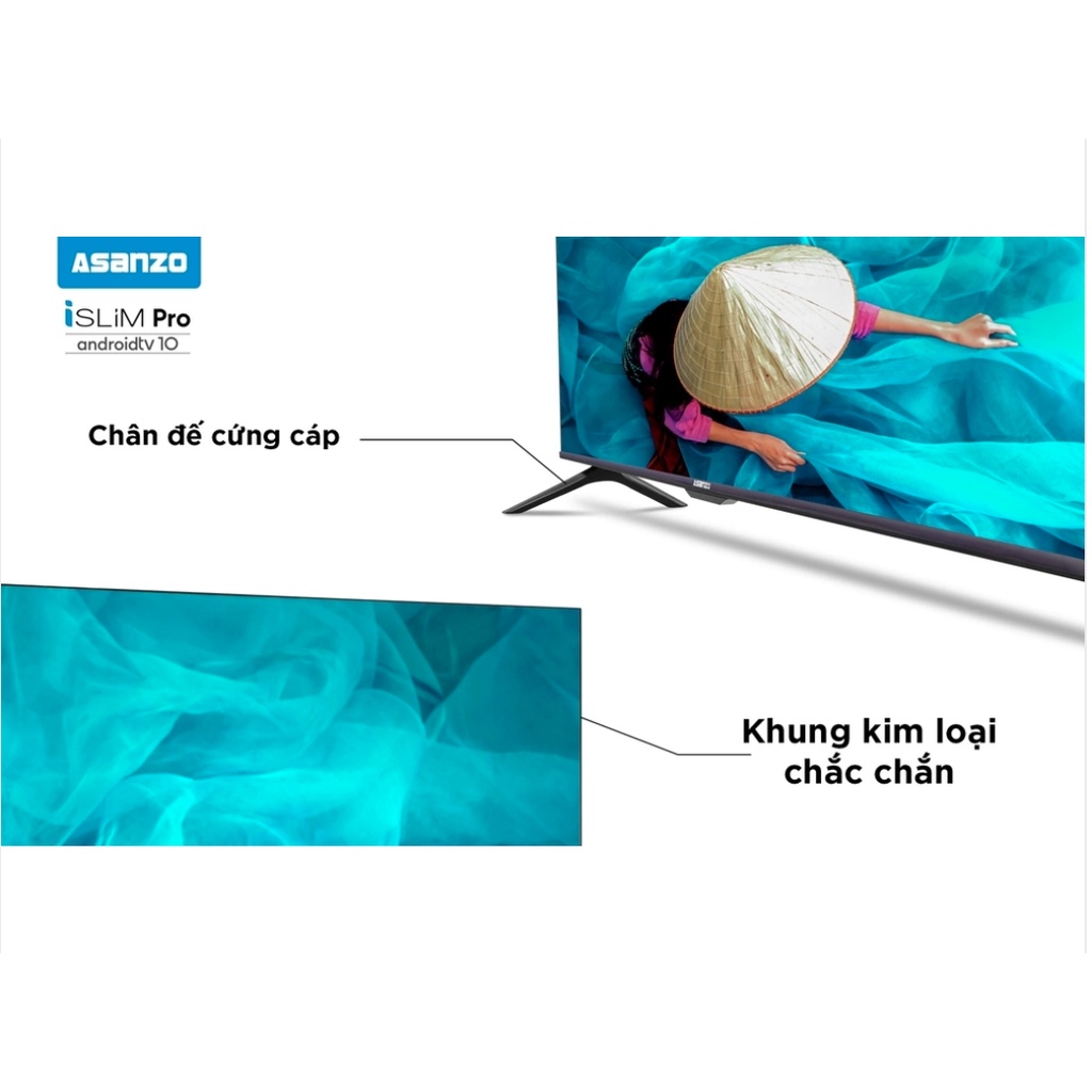 [Mã ELHAMS5 giảm 6% đơn 300K] Smart Tivi Asanzo LED 4K 50 Inch 50U71