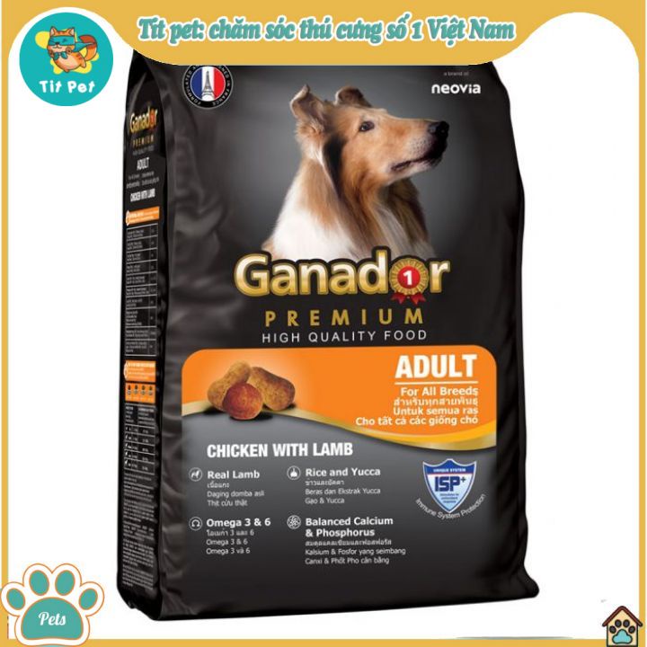 Thức ăn hỗn hợp cho chó GANADOR - 3kg/túi